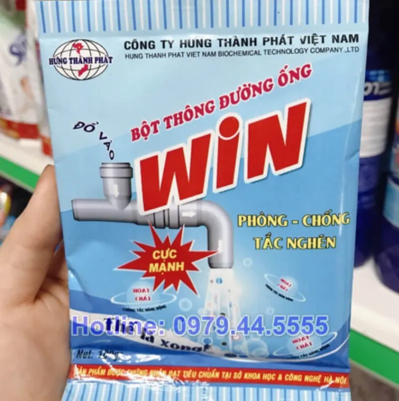 Bột thông đường ống Win