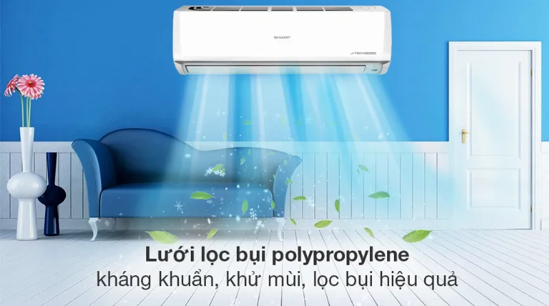 Máy lạnh Sharp Inverter 2 HP AH-X18ZEW - Khả năng lọc không khí 