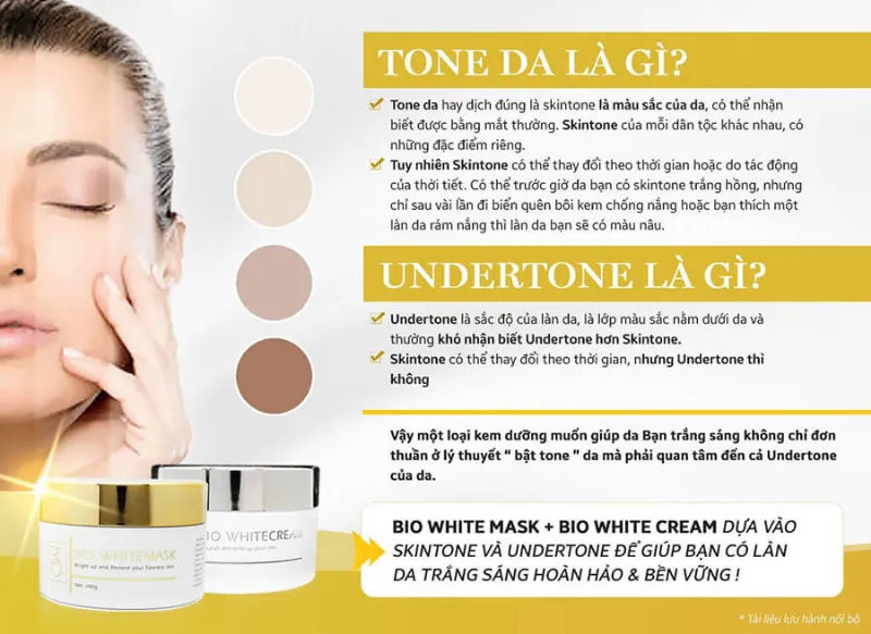 Bộ đôi Bio White – Bật tone sáng mịn dựa vào skintone và Undertone của da