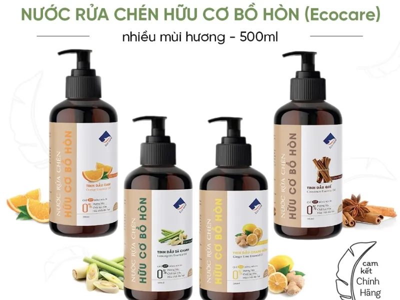 Nước rửa chén hữu cơ bồ hòn Ecocare