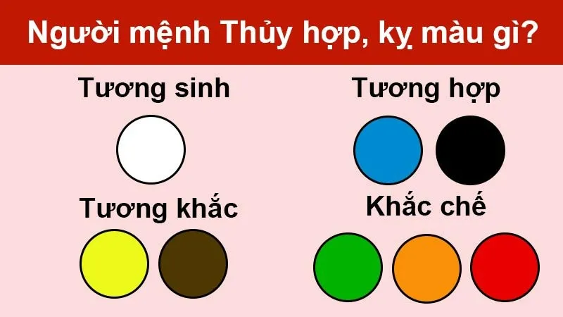 Màu sắc hợp tuổi Nhâm Tuất