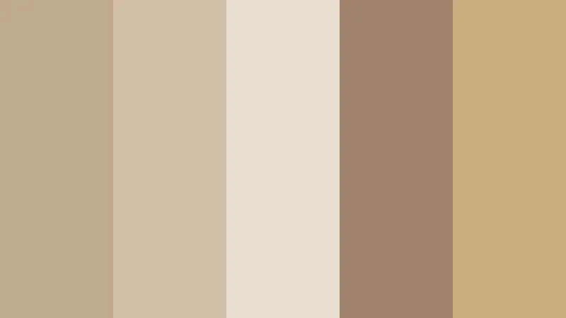 Bảng màu beige phổ biến