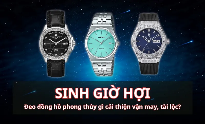 Đồng hồ phong thủy cho người sinh giờ Hợi