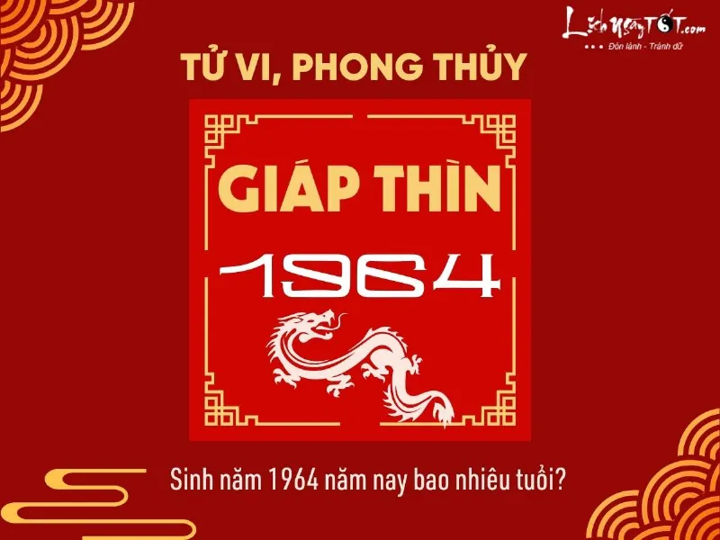 Sinh năm 1964 nam nay bao nhieu tuoi?