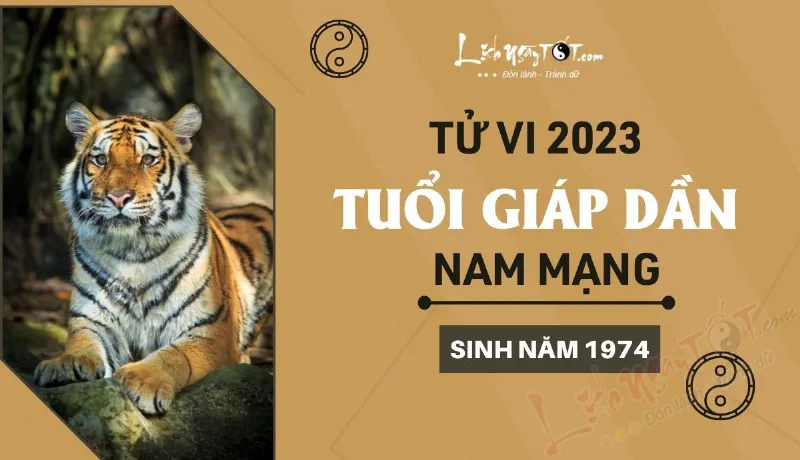 Tử vi tuổi Giáp Dần 1974 nam mạng năm 2023