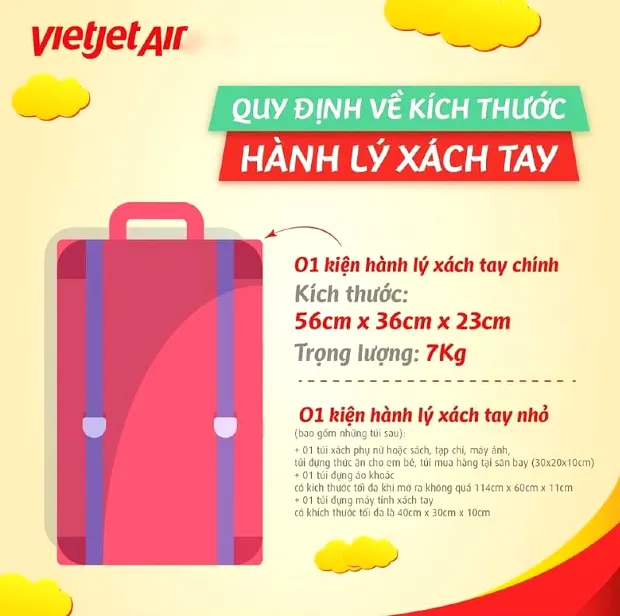 Hành lý xách tay Vietjet Air