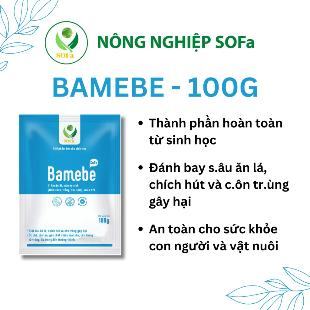 Công dụng của thuốc trừ sâu sinh học Bamebe