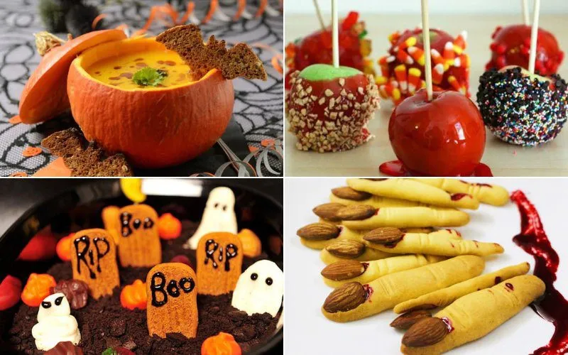 Không thể thiếu các món ăn đặc trưng ngày Halloween