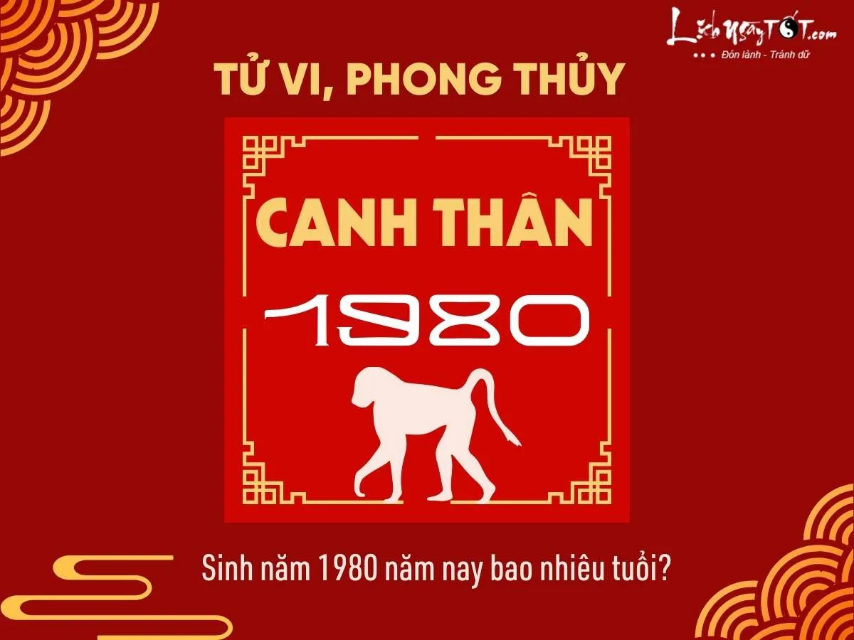 Sinh năm 1980 năm nay bao nhiêu tuổi?